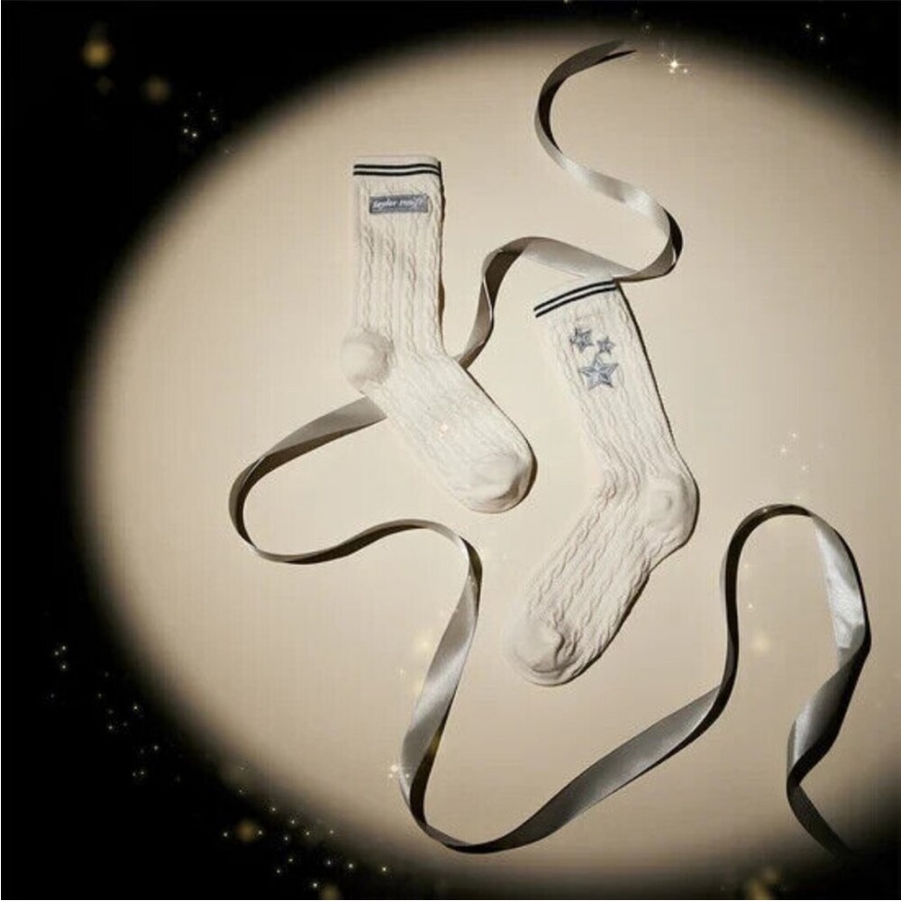 Brand new never opened Taylor Swift Folklore cardigan socks OS